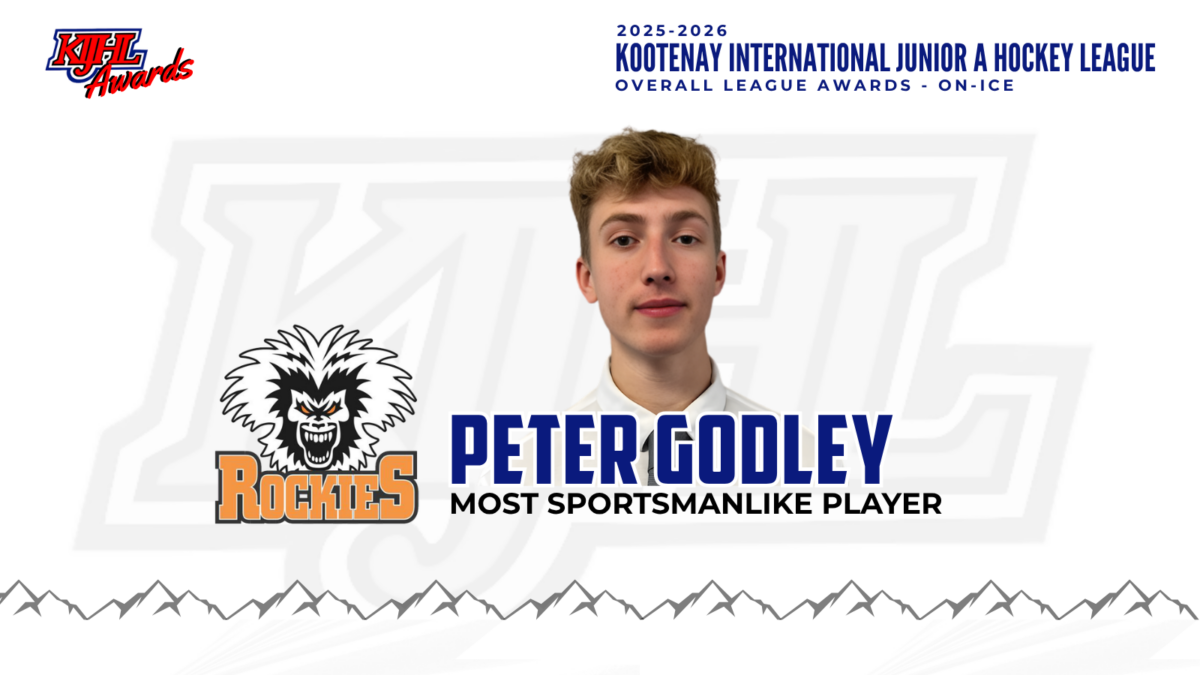 Most Sportsmanlike Player: Peter Godley – Columbia Valley Rockies